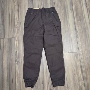 Eddie Bauer NWT Fleece Lined Jogger Pants Brown Size 6 1905993 New